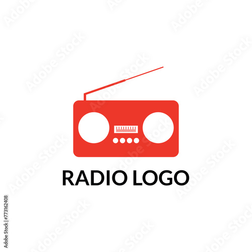 radio logo icon vector illustration