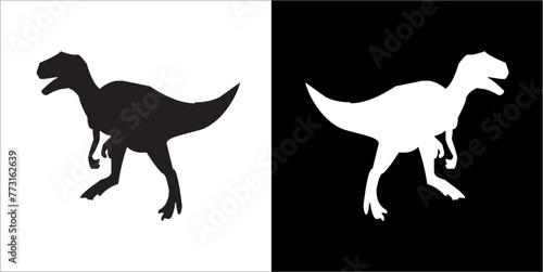 Illustration vector graphics of dinosaur icon