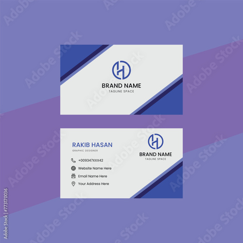 Professional business card template design