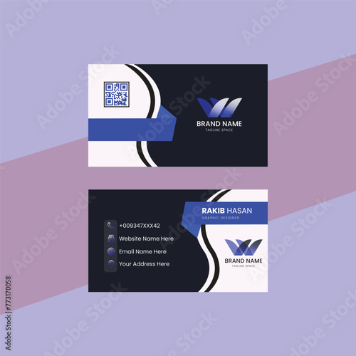 Professional business card template design