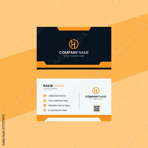Professional business card template design