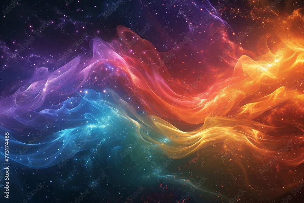 Fototapeta premium Vibrant Harmony of Spectrums