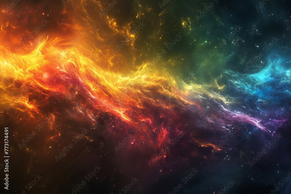 Naklejka premium Spectrum Symphony of Souls