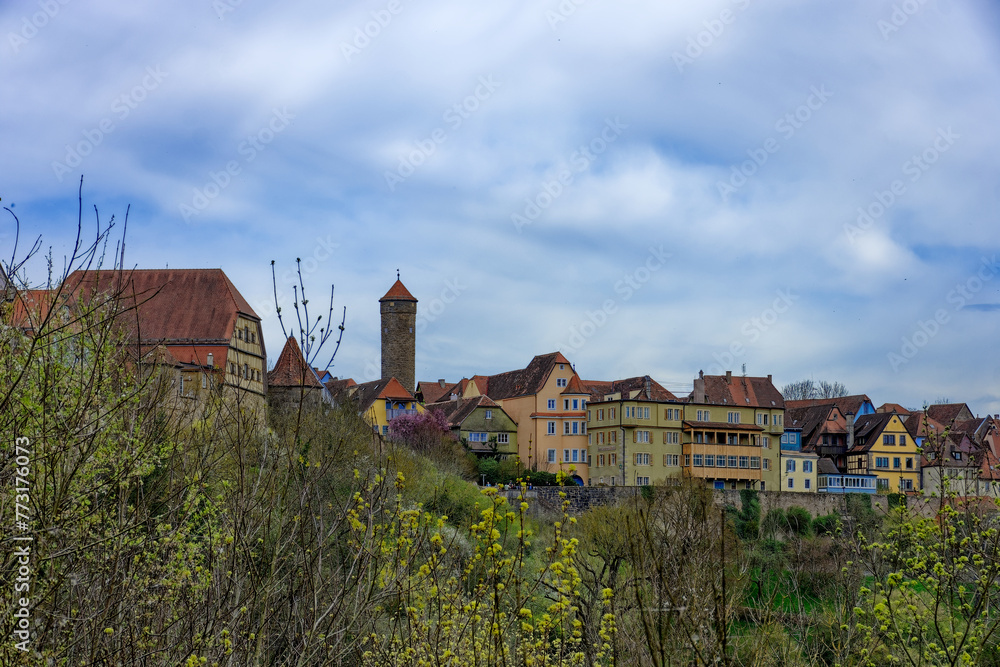 Spring day in the medieval town of Rothenburg ob der Tauber. Spring day in the medieval town of Rothenburg ob der Tauber.