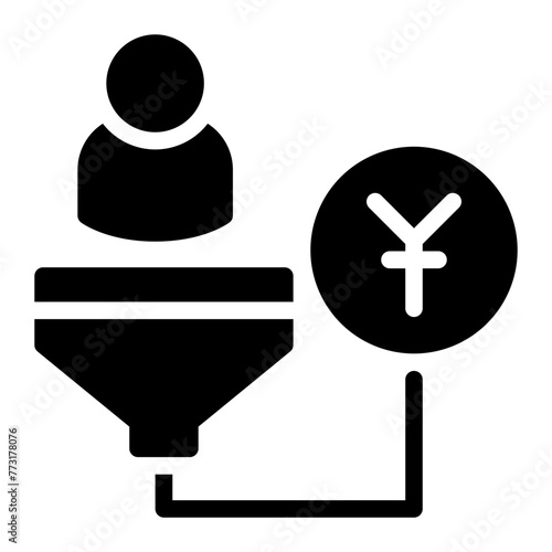 yen glyph icon