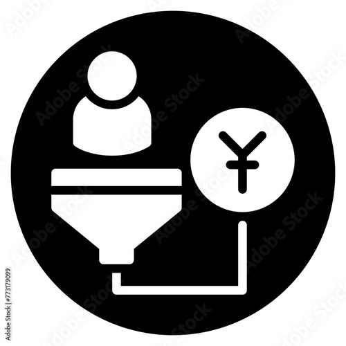 yen glyph icon