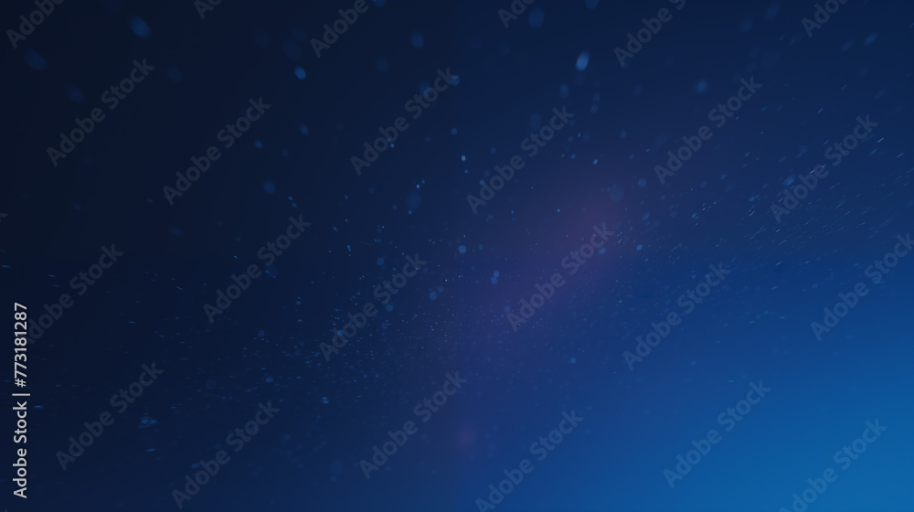 Dark blue abstract banner with soft light particles in a gradient background, serene and mystical atmosphere
