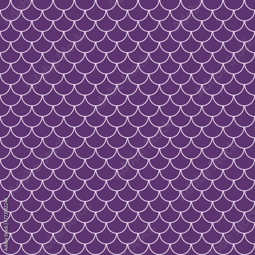 Tail seamless mermaid background with a pattern of fish scales