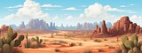 Australian desert during summertime