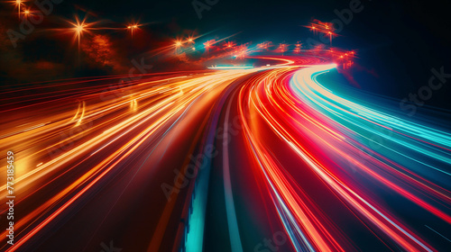 abstract light trails background