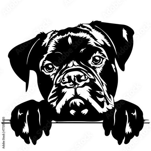 SVG Dog Vector Illustration Decorative Design	