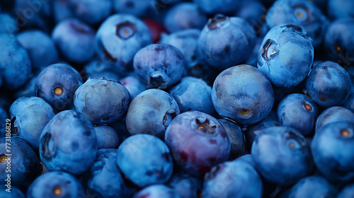 Zbliżenie na owoce borówki amerykańskiej