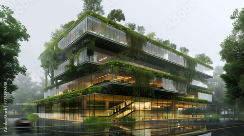 modern eco friendly office building