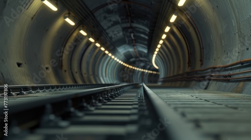 Futuristic Train Tunnel