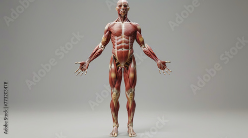 Interactive 3D exploration tool of the human full body muscular system designed for in-depth study of muscle fibers and anatomy photo