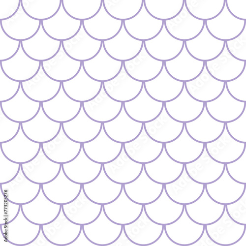 Fish scale seamless pattern. Square fish scale swatch texture or background.Purple mesh. Mermaid pattern or decor element. Fish skin or Mermaid tail texture
