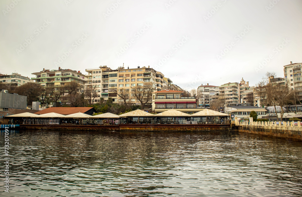 Fototapeta premium Panoramic view of Moda Kadikoy in Istanbul, Turkey