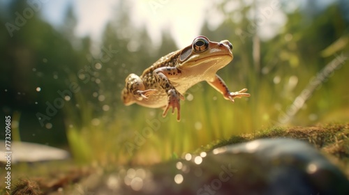 green frog 8k photography, ultra HD