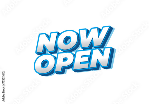 Now open. Text effect in 3d look with eye catching colors