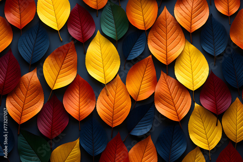 seamless background with autumn leaves