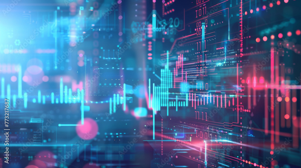 Abstract financial data network background Abstract financial data network background
