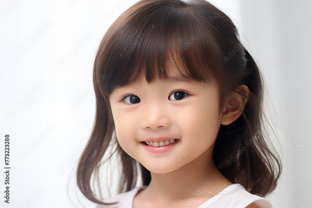 Asian child girl with white background. Nursery school. Childhood professions. School holidays. Topics related to childhood. Chinese girl. Japanese girl. Asian country. China. Asia. Japan. Asian child girl with white background. Nursery school. Childhood professions. School holidays. Topics related to childhood. Chinese girl. Japanese girl. Asian country. China. Asia. Japan.