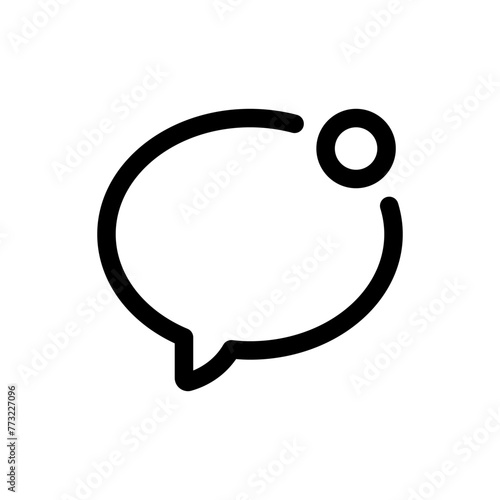 Simple New Chat line icon	
