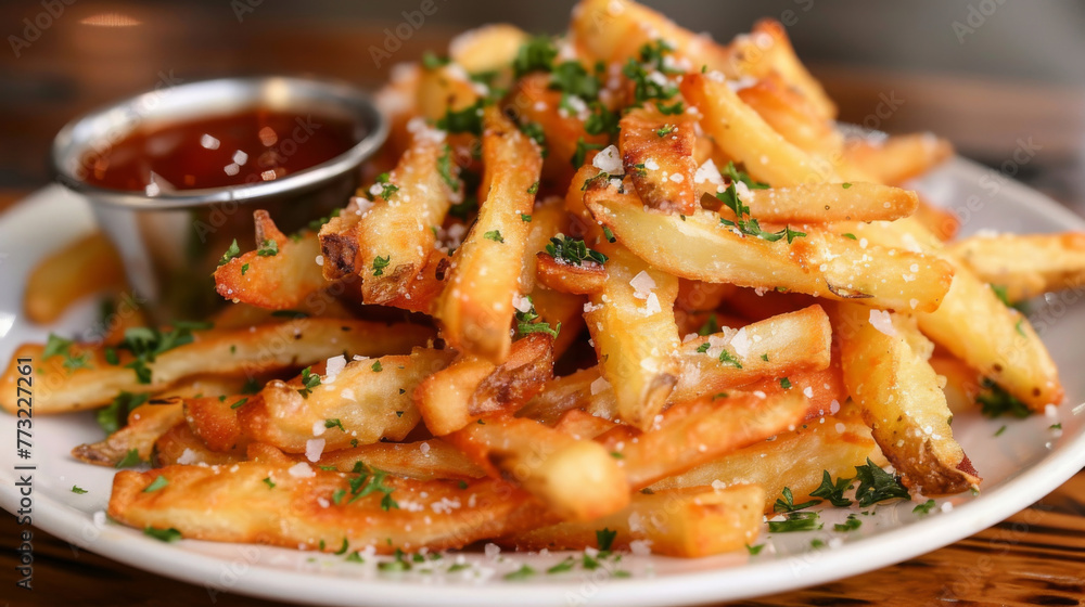 Irish pub style garlic parmesan fries Irish pub style garlic parmesan fries
