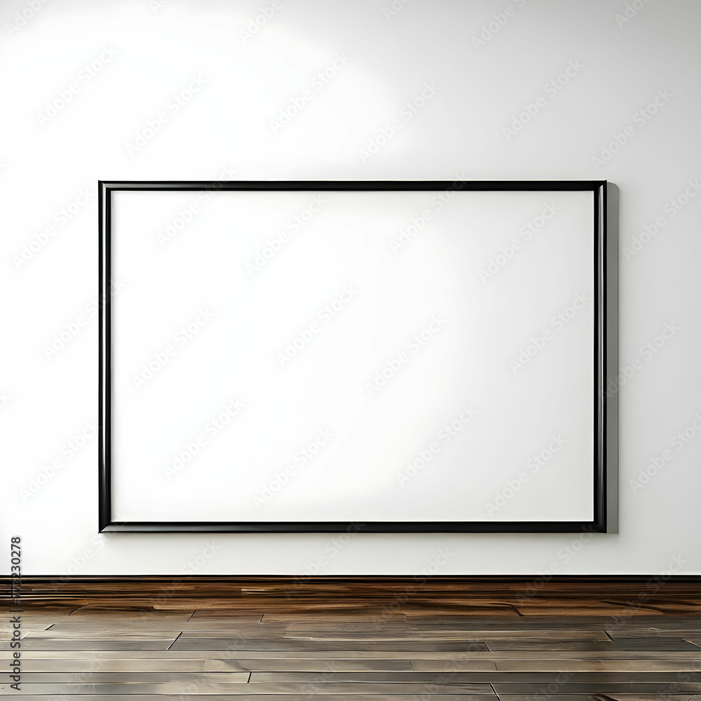 Obraz premium 벽에 전시된 대형 액자