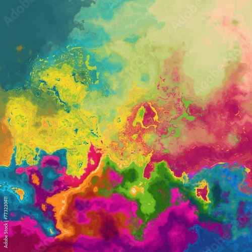 Marbled background with vibrant colours