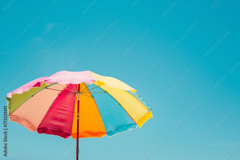Photo of colorful summer umbrella