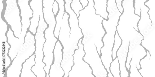 A set of cracks on the surface. Realistic crack texture isolated on a transparent background. Break in the ground. Crackle. Realistic fracture in the wall.