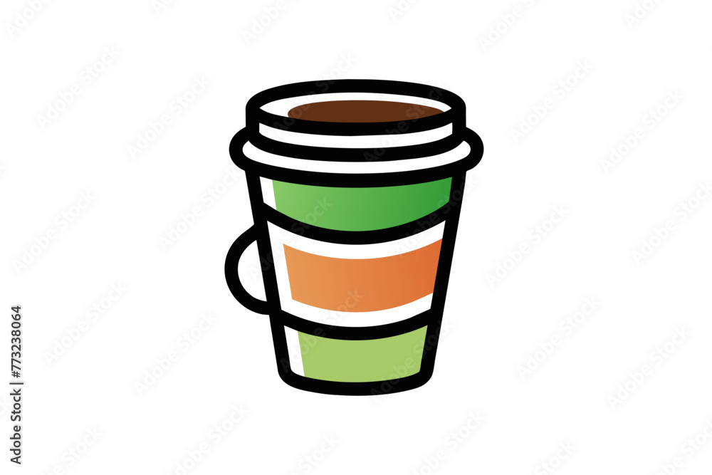 Coffee Cup Icon on white a bckground Coffee Cup Icon on white a bckground