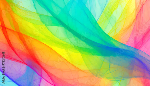Colorful cloths in rainbow colors as a background