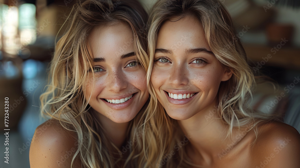 pow, behind the scenes of filming a cosmetics vlog, smiling women while filming a cosmetics vlog in their fancy home,generative ai pow, behind the scenes of filming a cosmetics vlog, smiling women while filming a cosmetics vlog in their fancy home,generative ai