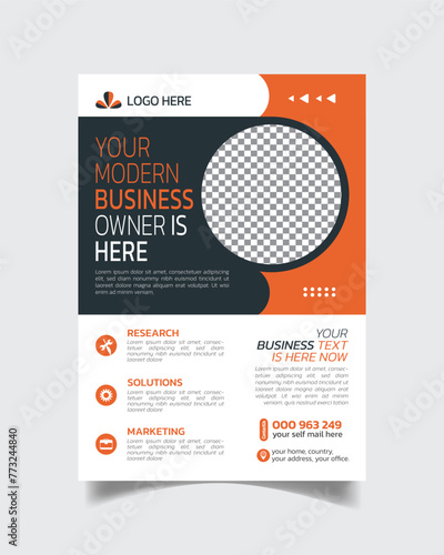 Creative Excellent Business Flyer and Trendy Business Leaflet Design Template