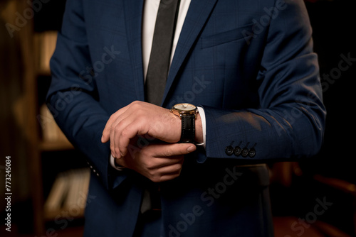 Hand of a man with watches 