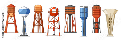 Water Towers Are Elevated Structures Used To Store And Distribute Water To Communities To Maintain Water Pressure