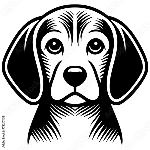 Beagle Dog Illustration.