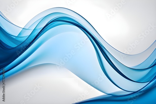blue glass abstract wave background
