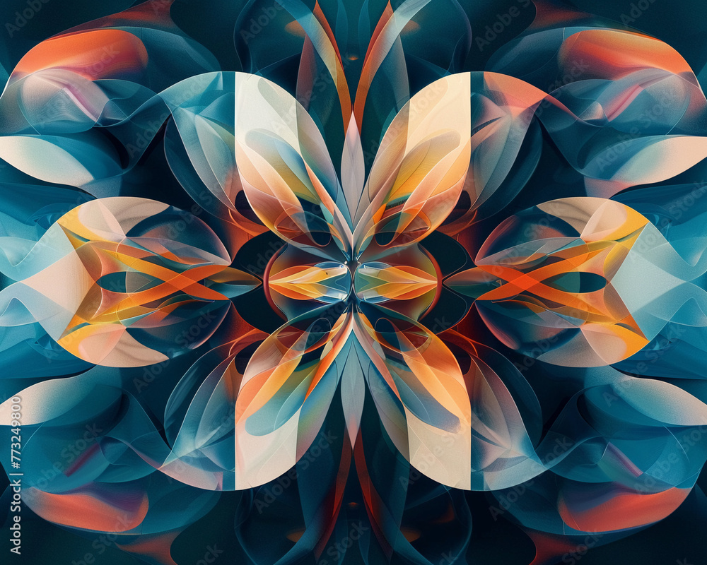 Symmetrical designs unfolding and repeating8K Symmetrical designs unfolding and repeating8K