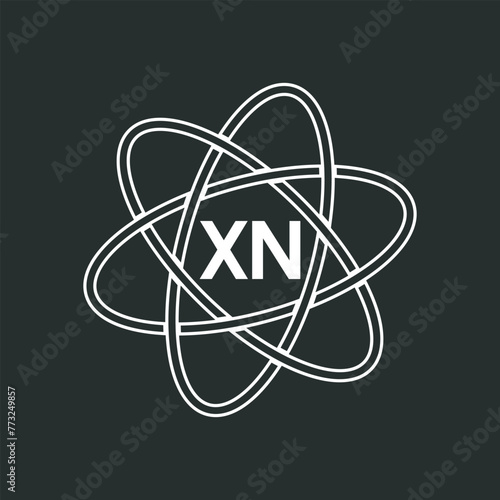 XN letter logo design on white background. XN logo. XN creative initials letter Monogram logo icon concept. XN letter design photo