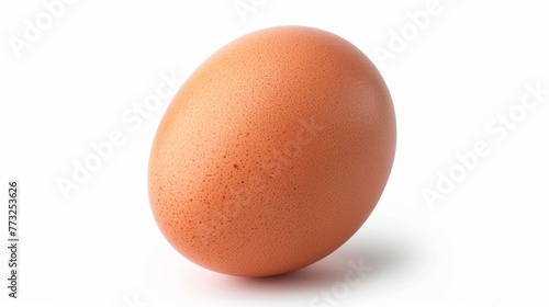 White background with an egg isolated on it