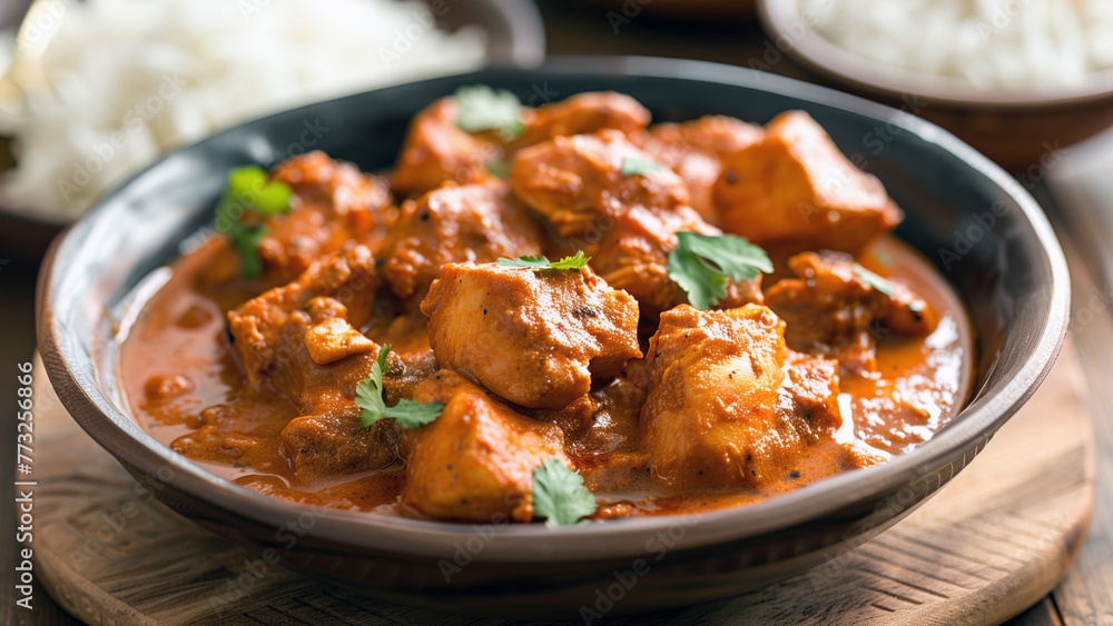 chicken curry dish from Indian cuisine