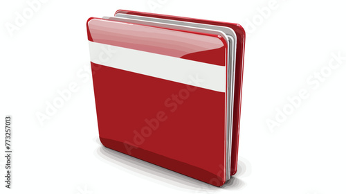 Folder icon with flag of latvia on white background f