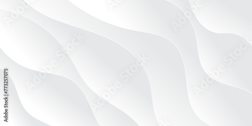 Abstract white and light gray wave modern soft luxury texture with smooth and clean vector subtle background illustration. 