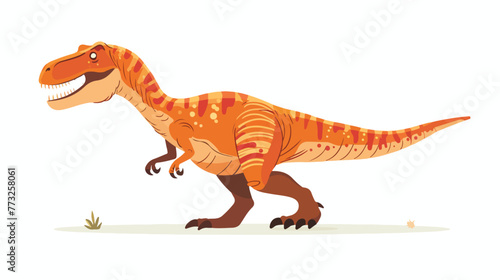 Fun Trex flat vector isolated on white background a © Megan