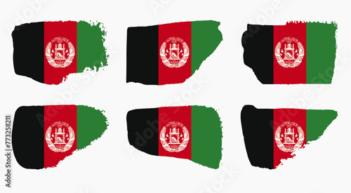 Afghanistan flag collection with palette knife paint brush strokes grunge texture design. Grunge brush stroke effect set Free Download Afghanistan flag collection with palette knife paint brush strokes grunge texture design. Grunge brush stroke effect set - GFXLoad