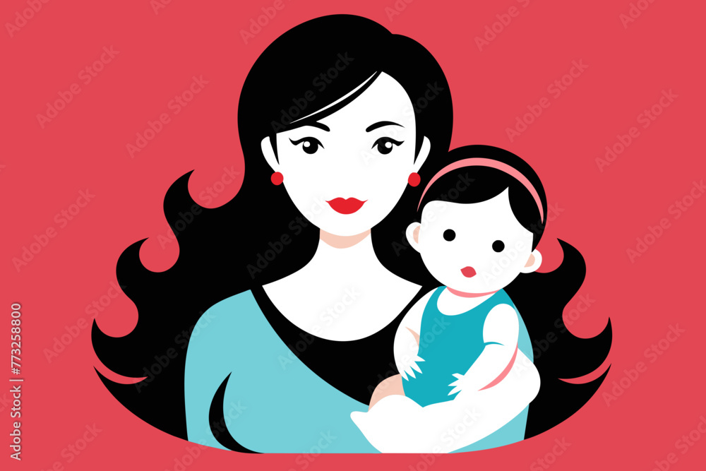 Mother and beautiful baby Mother and beautiful baby