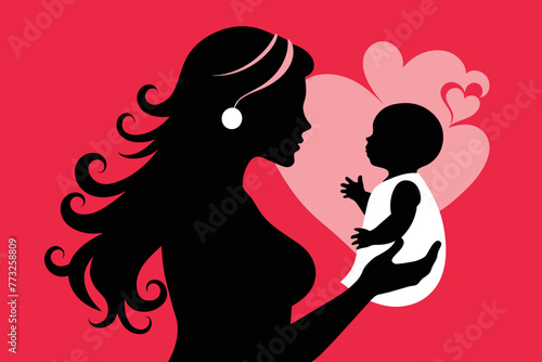 Mother and beautiful baby